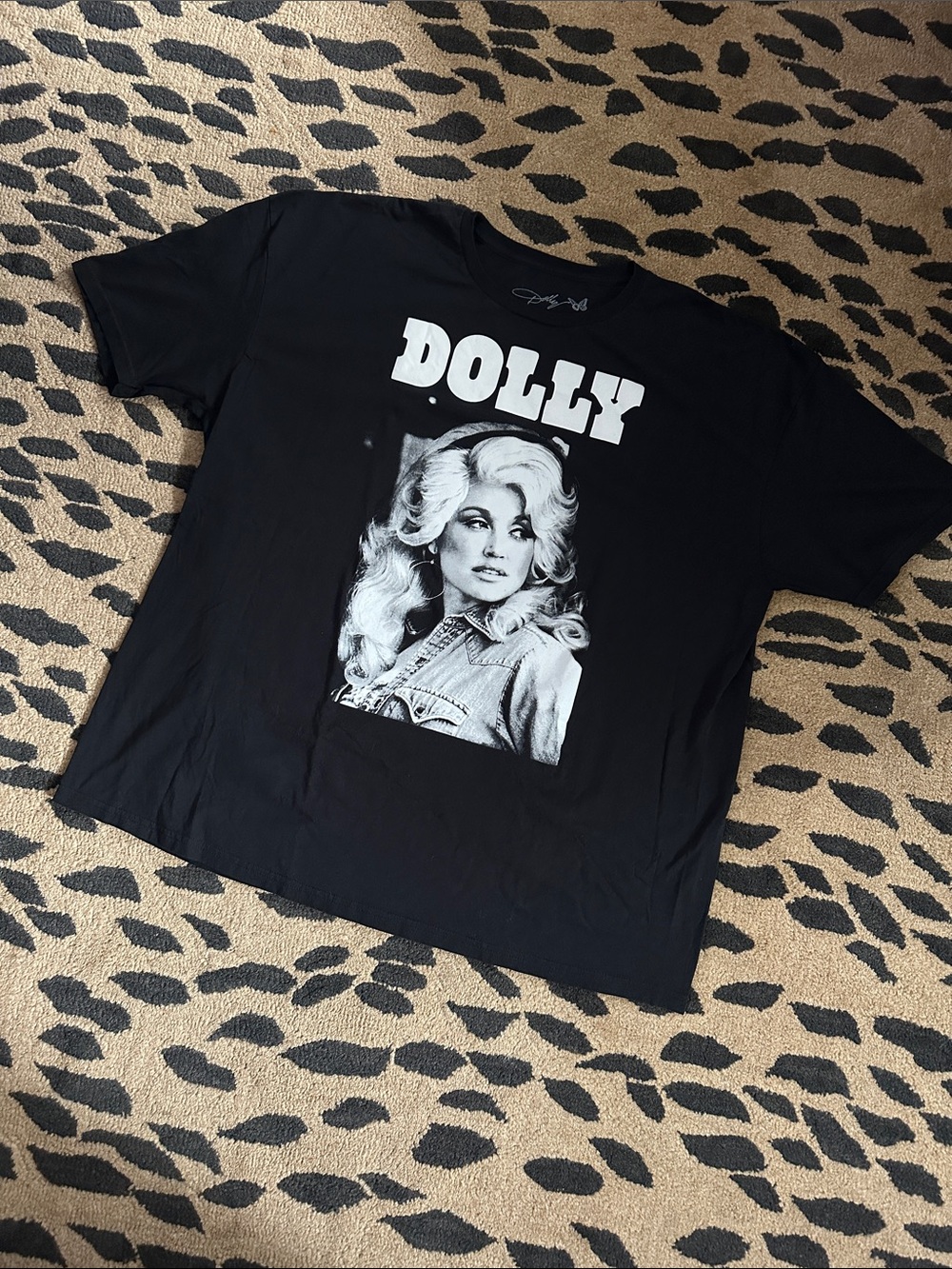 Dolly Black Graphic Dolly Parton Portrait T-Shirt • 3XL • NWOT